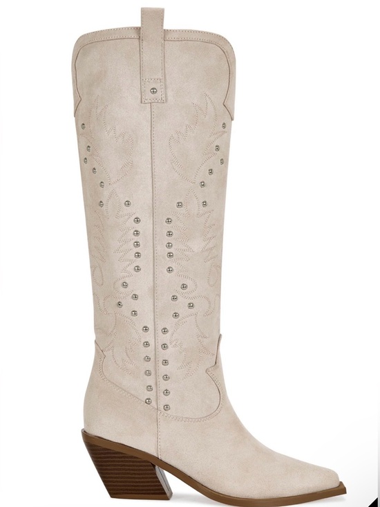 Azalea Wang Shoes - Azalea Wang Beckett "Ella" Taupe Western Boot